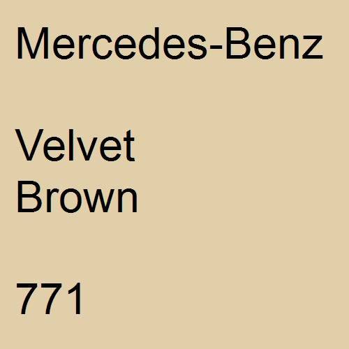 Mercedes-Benz, Velvet Brown, 771.